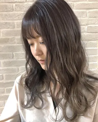 セミロング カラー hair salon Ranun髪質改善のヘアスタイル