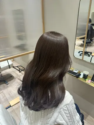 セミロング 中村 友莉夏のヘアスタイル