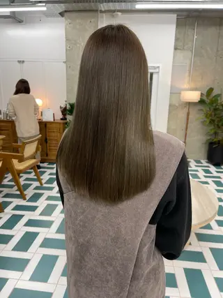 セミロング 松本 結のヘアスタイル