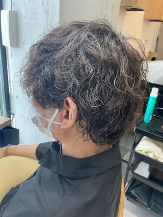 ミディアム パーマ メンズ Dxxxx III所属・女性目線の大人 メンズ*Ayakaのヘアスタイル