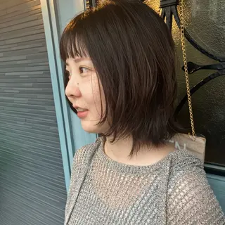 ミディアム ナチュラルヘア 🌱/久留米/あまのヘアスタイル