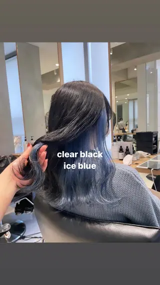 カラー miko🪽地毛風/ ハイトーン/レイヤーのヘアスタイル