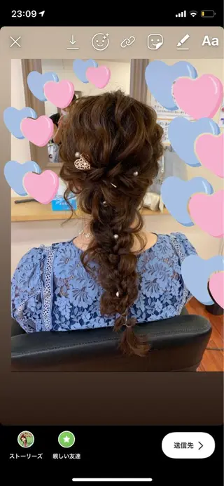 セミロング ヘアアレンジ 堀 和恵の眉毛・アイブロウイメージ