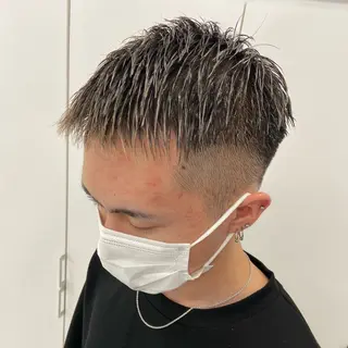 ショート メンズ Qin所属・メンズアメカジ、 グランジKazukiのヘアスタイル