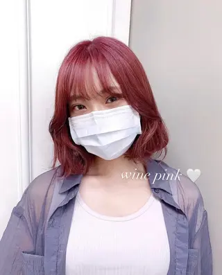 カラー RIKO👼🏻💓 韓国ガーリーのヘアスタイル
