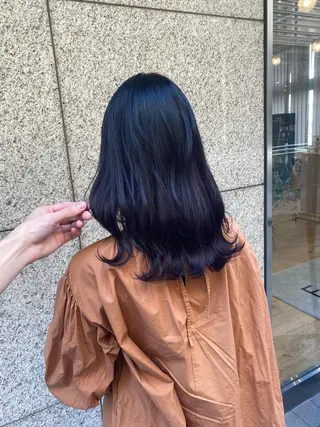 ロング メンズ縮毛矯正 ニュアンスパーマのヘアスタイル