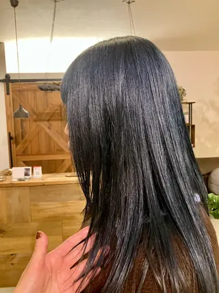 ロング 清水 美香のヘアスタイル