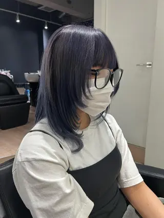 ミディアム 🐺立川のウルフ屋 さん🐺おかみ🐺のヘアスタイル