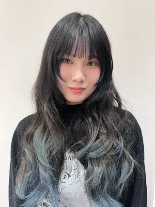 ロング カラー 小笠原 悠斗のヘアスタイル