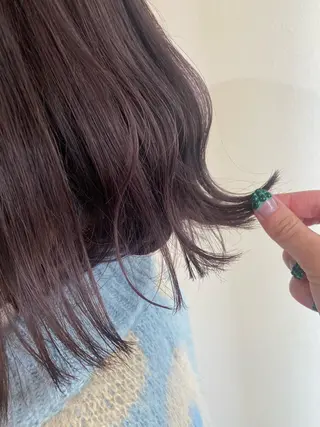 ミディアム カラー ヘアアレンジ niconail 千歳烏山店所属・niconail 🧣ayu 📍烏山のネイルデザイン