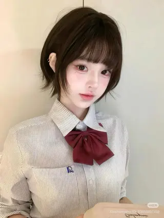 ショート 🤍ふんわりアイドル カラー🎀Rio🪽のヘアスタイル