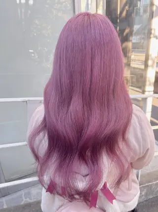 ロング カラー ヘアアレンジ 💕ブリーチ/ヘアメ 🎀YUUKAのヘアスタイル