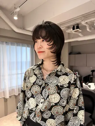 ショート レイヤーカット 古川洋之のヘアスタイル