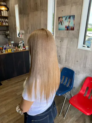 ロング カラー haku hair salon所属・わたぬき りるのヘアスタイル