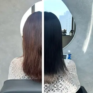 ミディアム 透明感カラー特化/ 顔まわり特化/辻部のヘアスタイル