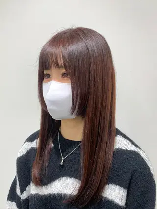 ロング カラー レイヤー ハイトーン 暖色⭐︎KANAKOのヘアスタイル