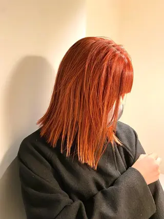 ミディアム カラー Hair & make Lamp所属・梅田のブリーチ特化 美容師KAI🥰のヘアスタイル