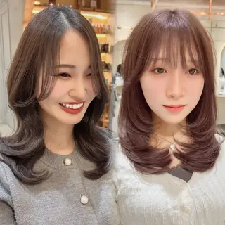 ミディアム カラー 韓国ヘア🇰🇷／艶 カラー🫧/木村和生のヘアスタイル