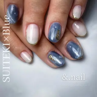 ネイル &.nail/ ニュアンス/持込み可のネイルデザイン