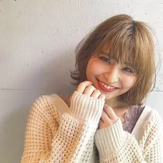 ミディアム ハイライト/レイヤー 木下翔太のヘアスタイル