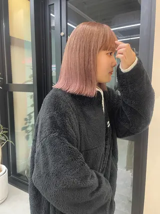 ミディアム ボブカットモデル/パ ーマ/harunaのヘアスタイル