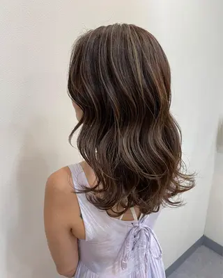 ロング カラー かわさき ともやのヘアスタイル