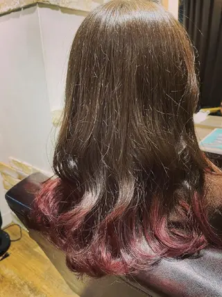 カラー セミロング 【平日のみ受付】河村 優佑のヘアスタイル