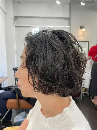 ミディアム カラー パーマ ROW町田🌿 大人可愛い/艶髪改善のヘアスタイル