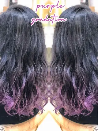 ロング カラー 永島 桜のヘアスタイル