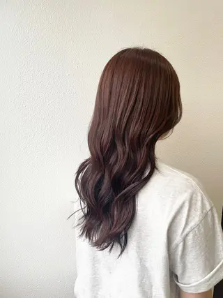 ロング カラー ヘアアレンジ 陰山 友咲のヘアスタイル