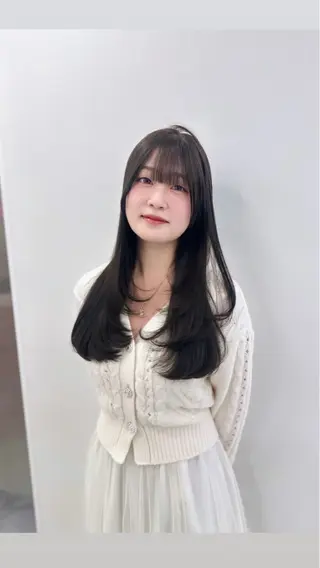 ロング カラー パーマ ヘアアレンジ メンズ キッズ ♥️韓国ヘア レイヤー♥️ゆりのヘアスタイル