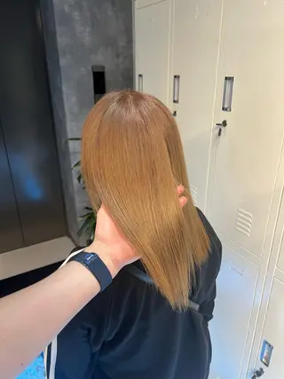 セミロング カラー ヘアアレンジ 👑垢抜け韓国ヘア ハッシュカット唯澄のヘアスタイル