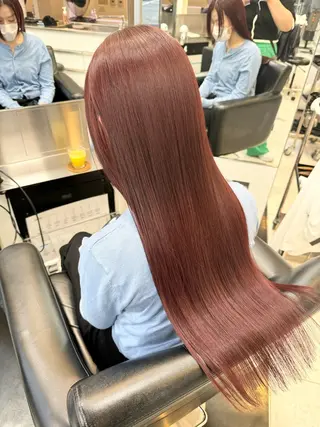 ロング 南 妃那のヘアスタイル