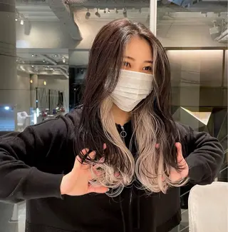 カラー M.SLASH 表参道所属・透明感カラー/パーマ オレンジmiyo⭐️のヘアスタイル