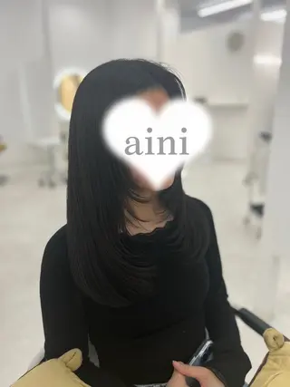 ロング カラー 吉田 悠乃のヘアスタイル