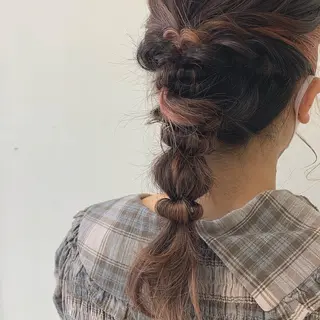 セミロング 保谷 菜々美のヘアスタイル