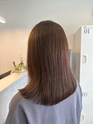 ミディアム Agu hair noman マナのヘアスタイル