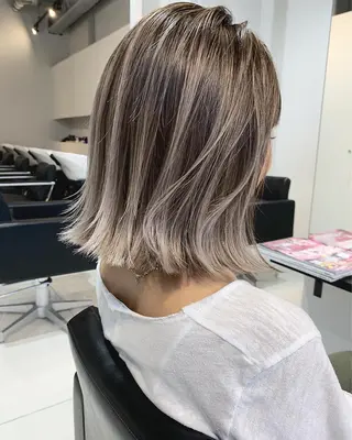 ショート カラー ヘアアレンジ 髪質改善land千葉所属・阿部 圭悟のヘアスタイル