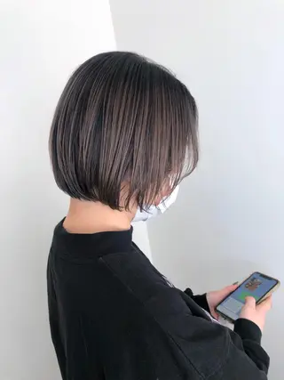 ショート カラー ☕️ベージュカラー 内藤光哉☕️のヘアスタイル