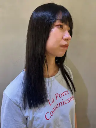 ロング カラー ヘアアレンジ GO TODAY シェアサロン 表参道Flos店所属・nishi fuyumiのヘアスタイル