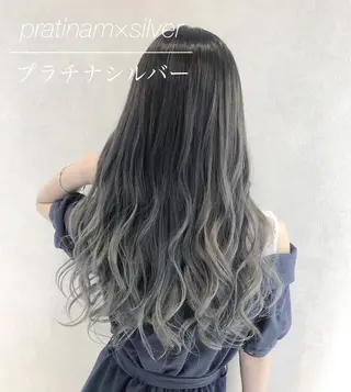 ロング カラー シールエクステ/渋谷 ／ギャル/LIALAのヘアスタイル