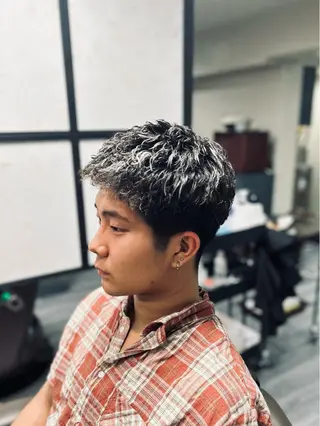 ショート パーマ メンズ メンズカット/ 雄大のヘアスタイル