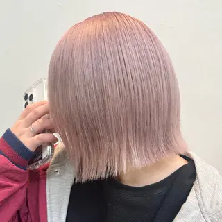 カラー noa / 郡山ボブ /透明感カラー🤍のヘアスタイル