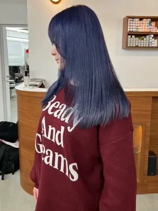 セミロング いざわりお /梅田/ブリーチのヘアスタイル