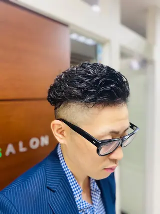 パーマ メンズ 銀座マツナガ所属・長野 康太のヘアスタイル