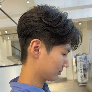 ショート メンズ ハイトーン/パーマ/ メンズ / 櫻本🌐のヘアスタイル