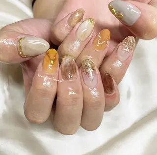 ネイル 𝐅𝐢𝐢【本町/ ネイル】Miho💜のネイルデザイン