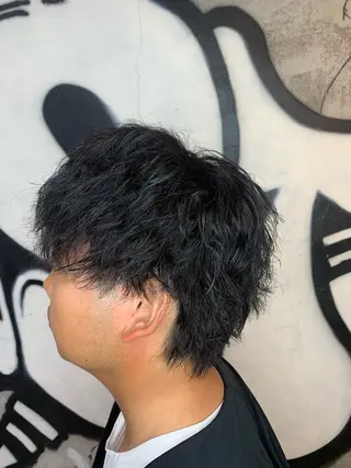 ショート パーマ メンズ ⚡️メンズパーマ特化 mens支持◎/忠地のヘアスタイル