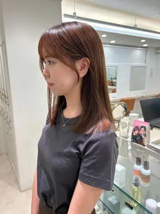 ミディアム 透明感/ベージュ /kazui🐈のヘアスタイル