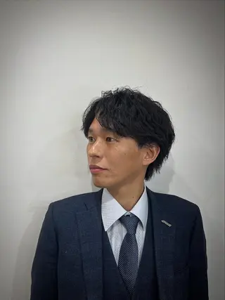 ショート パーマ メンズ 【メンズ特化】金沢 /片町　髙木　功基のヘアスタイル